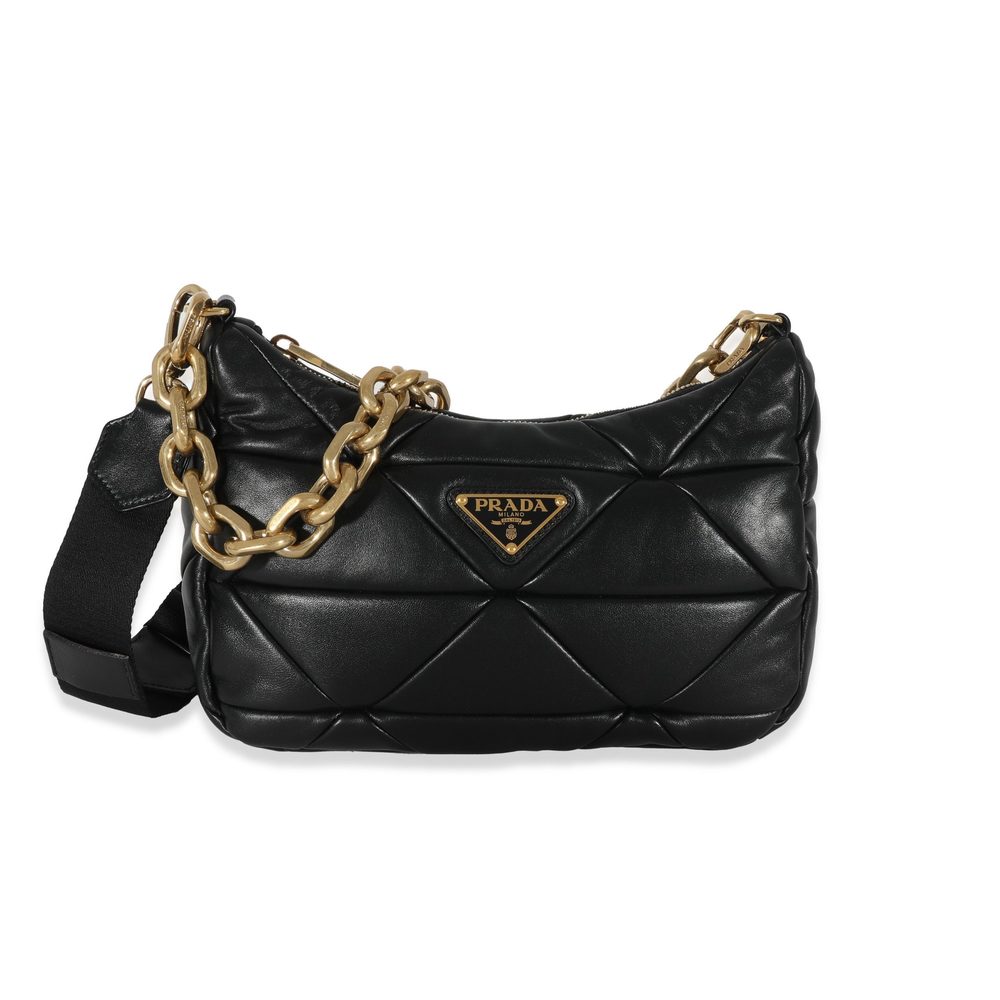 Prada Black System Nappa Patchwork Bag - image 1